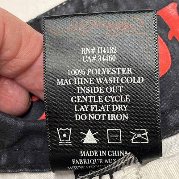 Y2K Ed Hardy Surf or Die Swim Trunks Board‎ Shorts Mens 32 Tattoo Skull Tiger - Picture 9 of 10